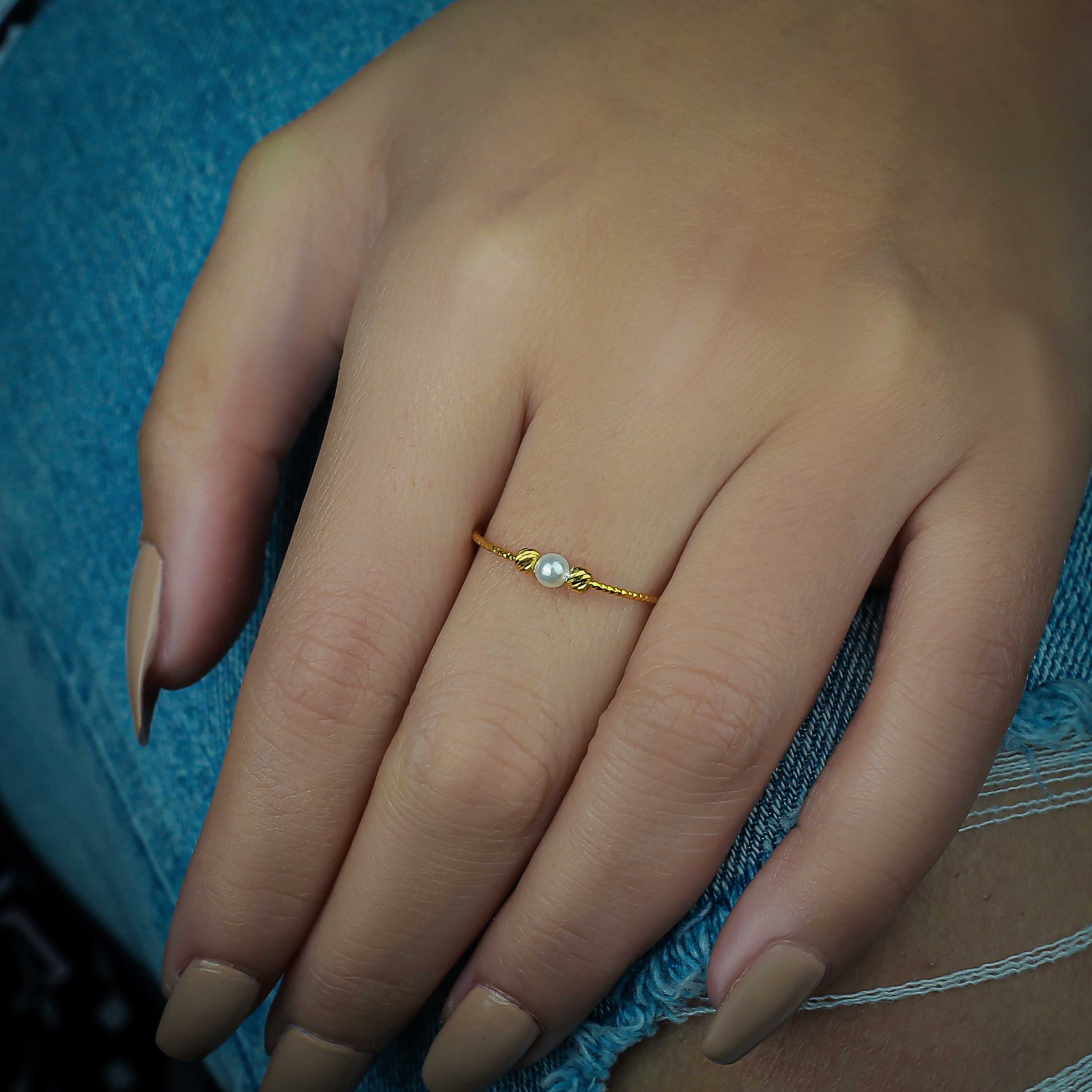 21 karat gold ring, Turkish made - (H-0935)